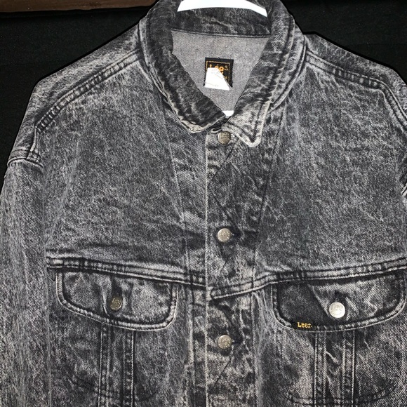 SOLD* Denim Vintage XL Faded Black LEE Jacket - Picture 5 of 8